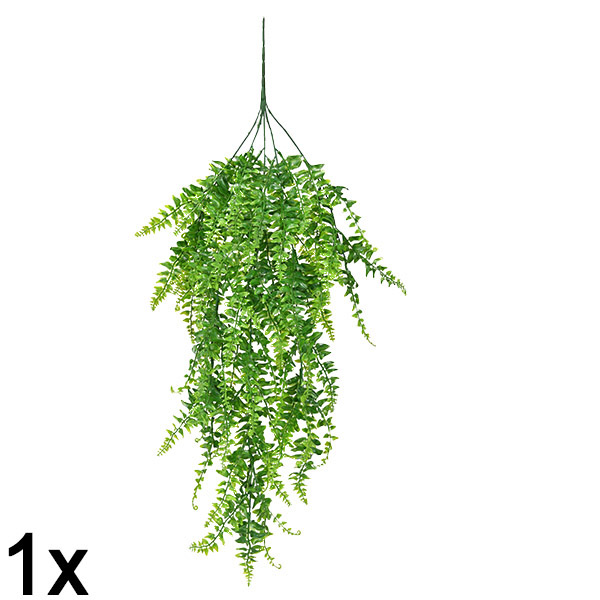 1x Planta Samambaia artificial suspensa (80 cm) | FERNY
