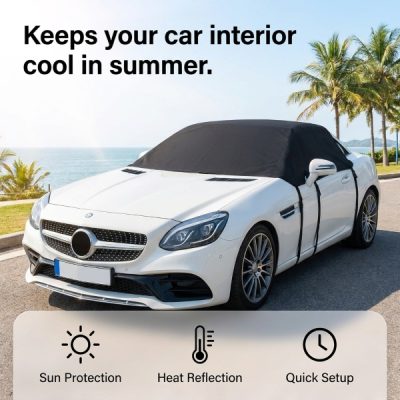 Capa de Para-brisas Reversível, 170x120 cm, UV + Gelo | CARCOVER