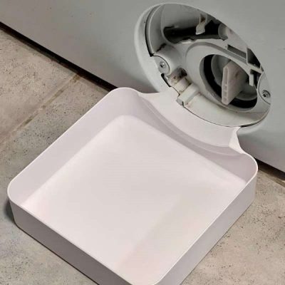 Tabuleiro de drenagem para máquina de lavar de carregamento frontal | DRIPTRAP